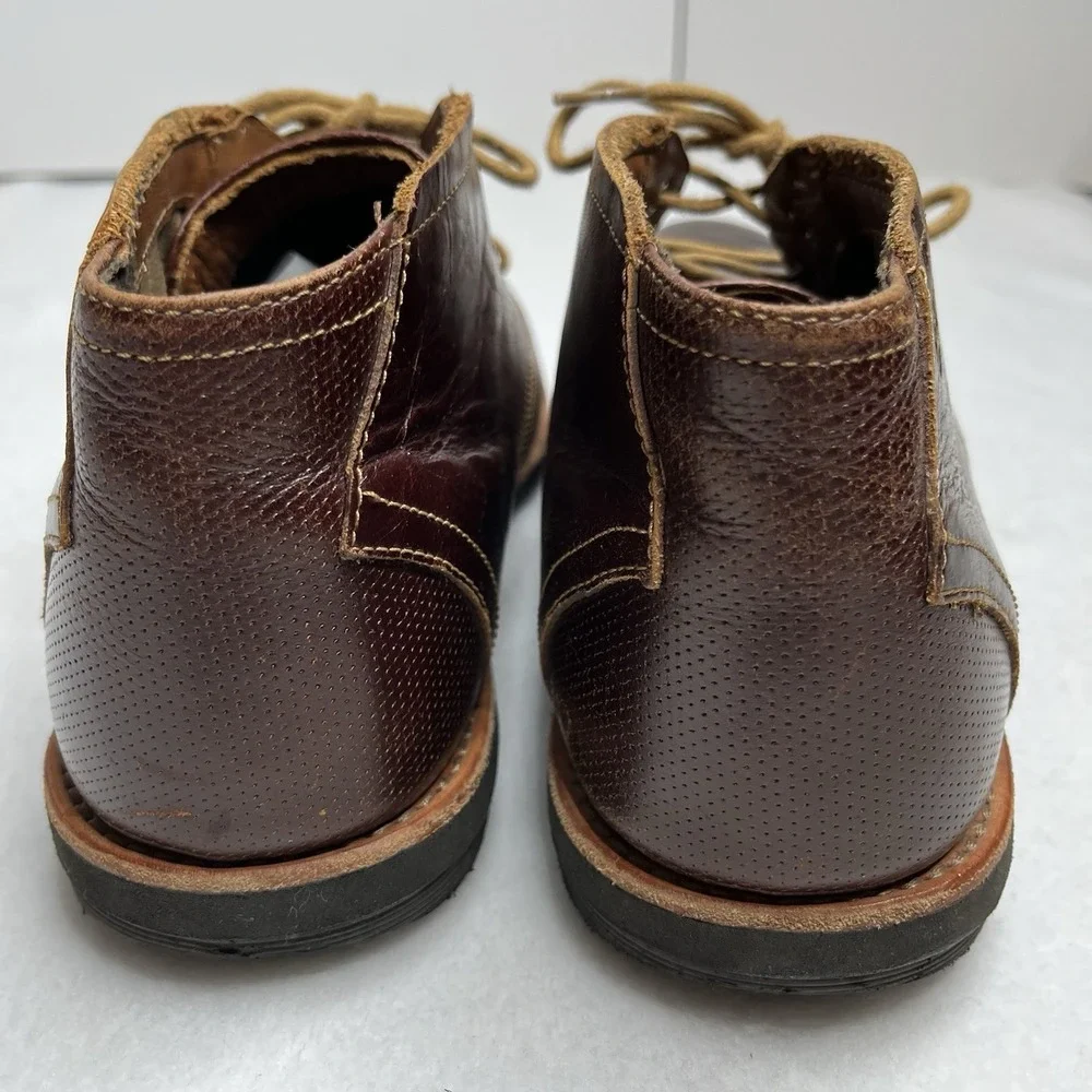 Timberland Boot Company Leather Boots Chukka Brown Mens Size 9